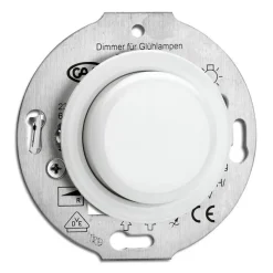 Thomas Hoof Produktgesellschaft Vit Porslin Infällt Thpg|Insatser|Insats LED-dimmer vitt porslin - THPG infällt