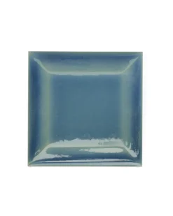 ADEX Blått Kakel|Krackelerat Kakel|Kakel Bristol - Fasad kant 7,5 x 7,5 cm blå, krackelerad