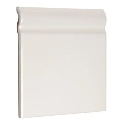 Cevica S.L. Golvsocklar|Vitt Kakel|Kakel Cambridge - Golvsockel list 15 x 15 cm vit, blank