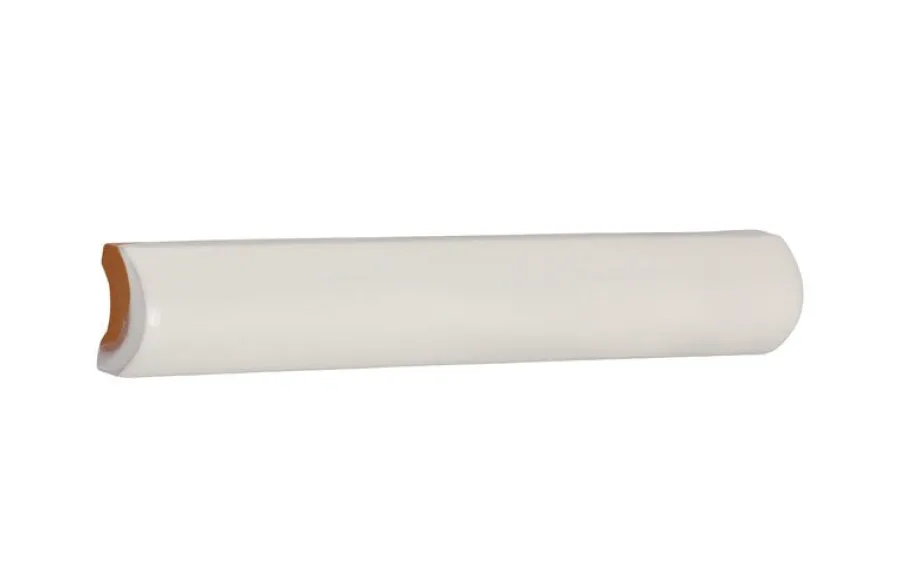 Cevica S.L. Vitt Kakel|Cremevitt Kakel|Kakel Mayfair - Elfenbensvit dekorlist 2 x 13 cm blank, lätt vågigt