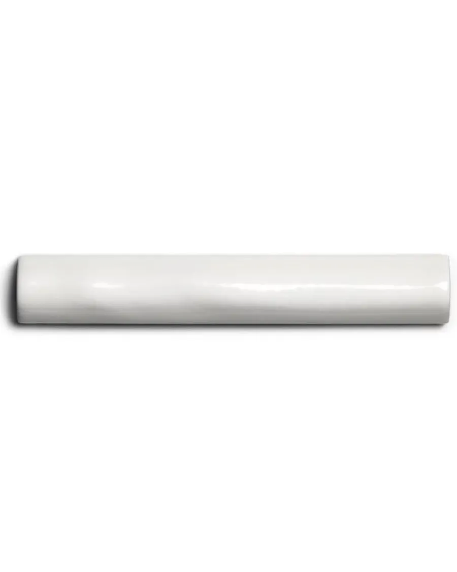 Cevica S.L. Vitt Kakel|Cremevitt Kakel|Kakel Mayfair - Elfenbensvit dekorlist 2 x 13 cm blank, lätt vågigt