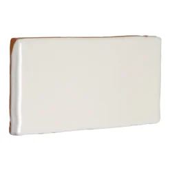 Cevica S.L. Vitt Kakel|Rektangulärt Kakel|Kakel Mayfair - Elfenbensvit Halftile 7,5 x 15 cm blank, lätt vågigt