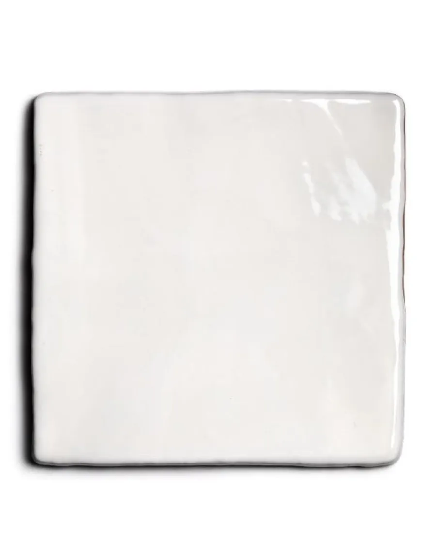 Cevica S.L. Cremevitt Kakel|Kvadratiskt Kakel|Kakel Mayfair - Elfenbensvit 13 x 13 cm blank, lätt vågigt