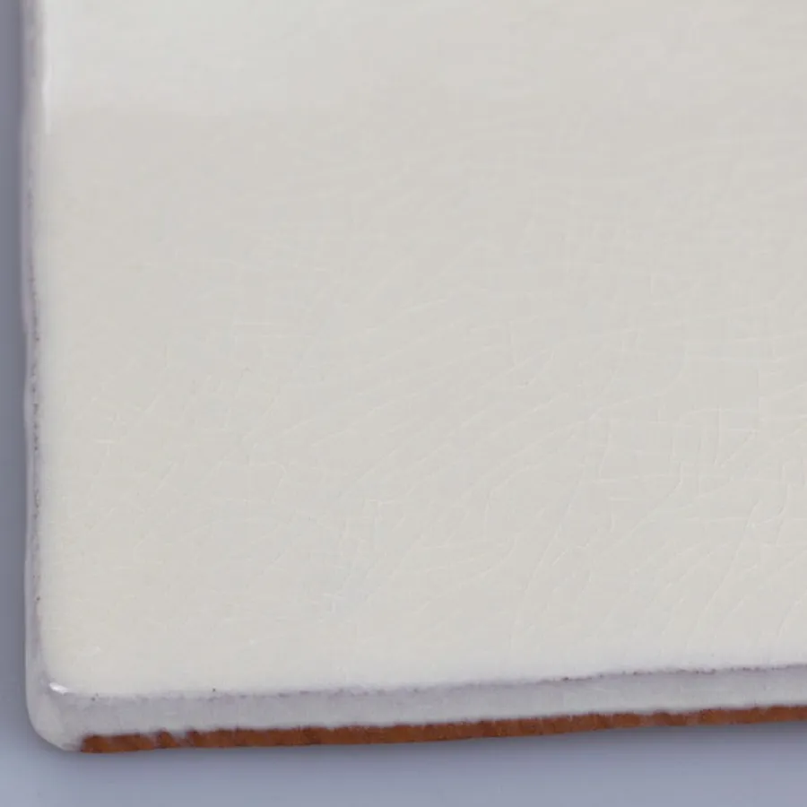 Cevica S.L. Vitt Kakel|Kvadratiskt Kakel|Kakel Mayfair - Krackelerad antikvit 13 x 13 cm blank, lätt vågigt