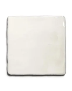 Cevica S.L. Vitt Kakel|Kvadratiskt Kakel|Kakel Mayfair - Krackelerad antikvit 13 x 13 cm blank, lätt vågigt