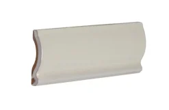 Cevica S.L. Bröstlister|Cremevitt Kakel|Kakel Mayfair - Krackelerad antikvit bröstlist 5 x 13 cm blank, lätt vågigt