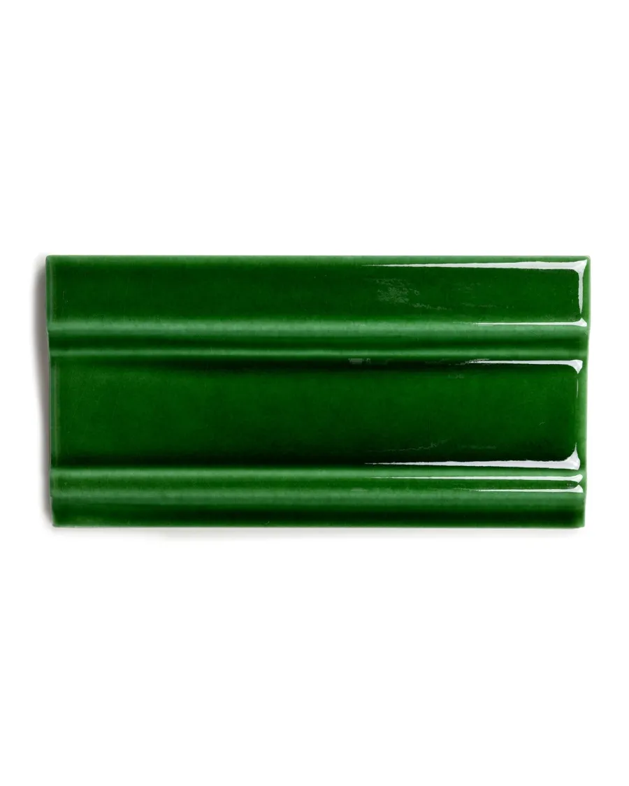 ADEX Grönt Kakel|Bröstlister|Kakel Victoria - Bröstlist 7,5 x 15 cm buteljgrön