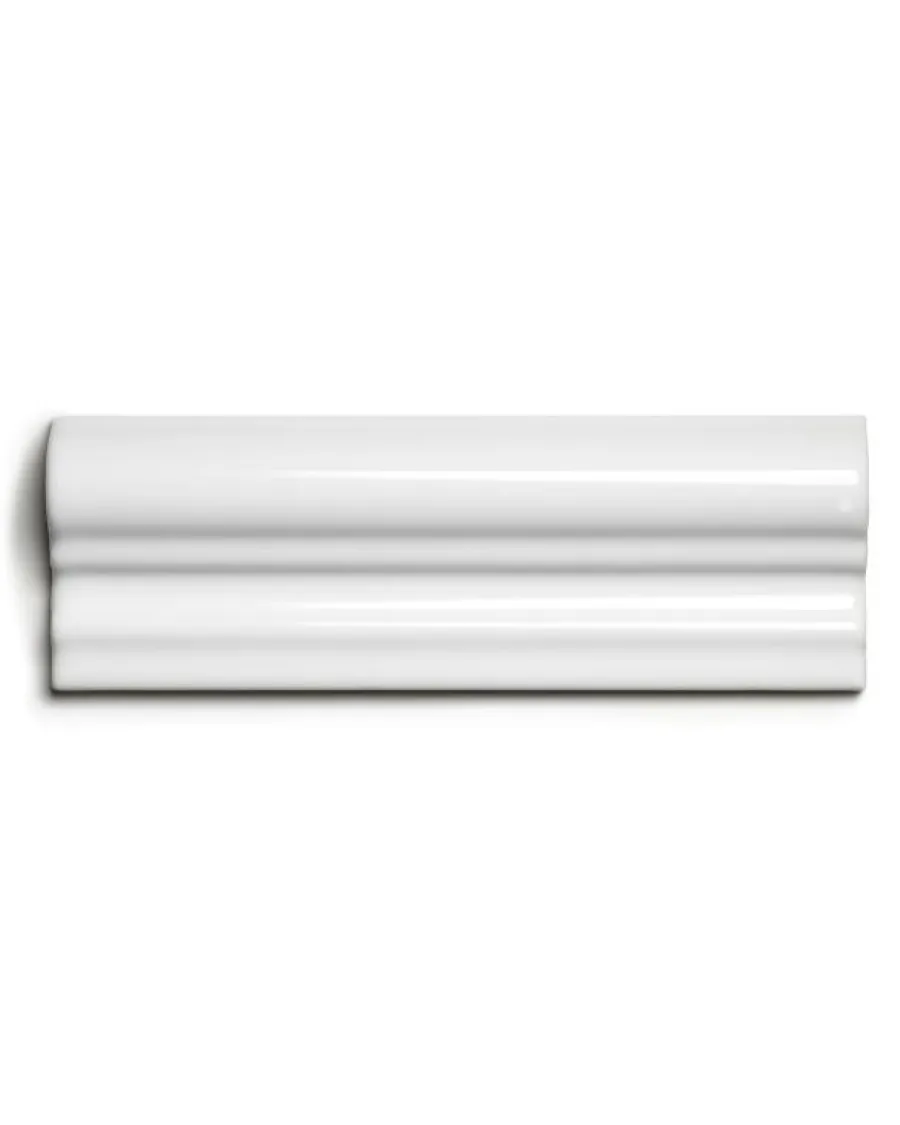 ADEX Bröstlister|Vitt Kakel|Kakel Victoria - Bröstlist 5 x 15 cm vit, blank