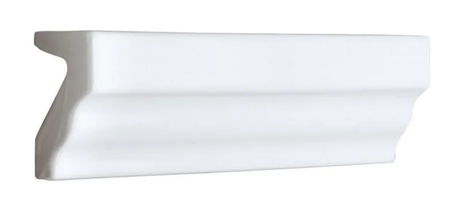 ADEX Bröstlister|Vitt Kakel|Kakel Victoria - Bröstlist 3,5 x 15 cm vit