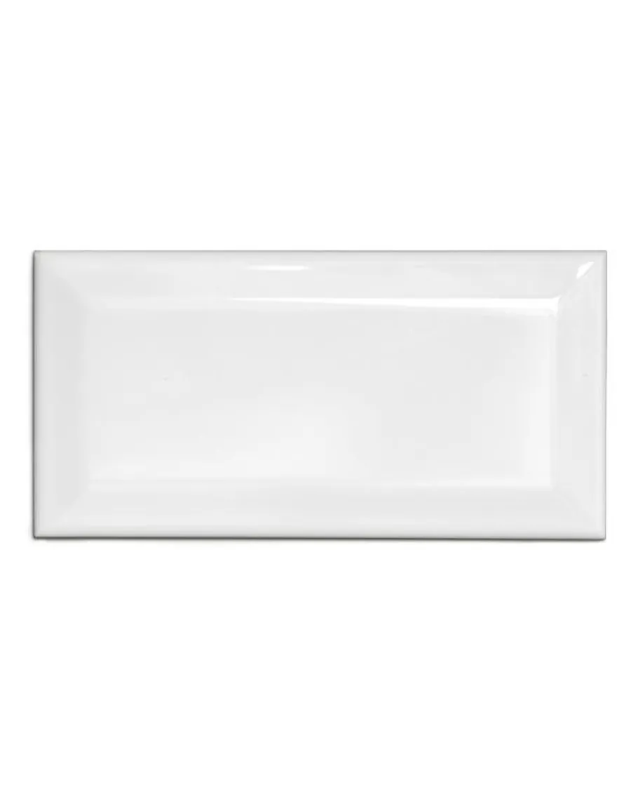 ADEX Rektangulärt Kakel|Vitt Kakel|Kakel Victoria - Fasad kant 7,5 x 15 cm vit, blank