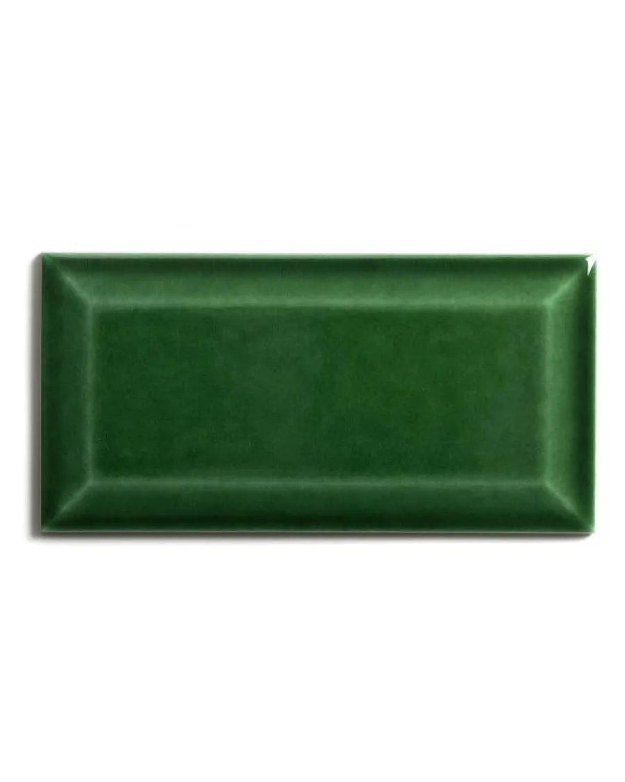 ADEX Grönt Kakel|Krackelerat Kakel|Kakel Victoria - Fasad kant 7,5 x 15 cm buteljgrön