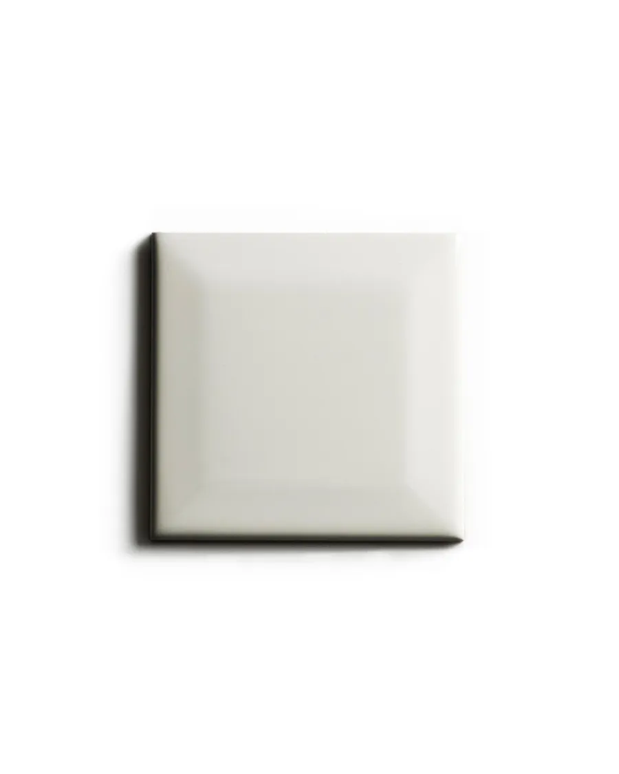 ADEX Vitt Kakel|Cremevitt Kakel|Kakel Victoria - Fasad kant 7,5 x 7,5 cm elfenbensvit, blank