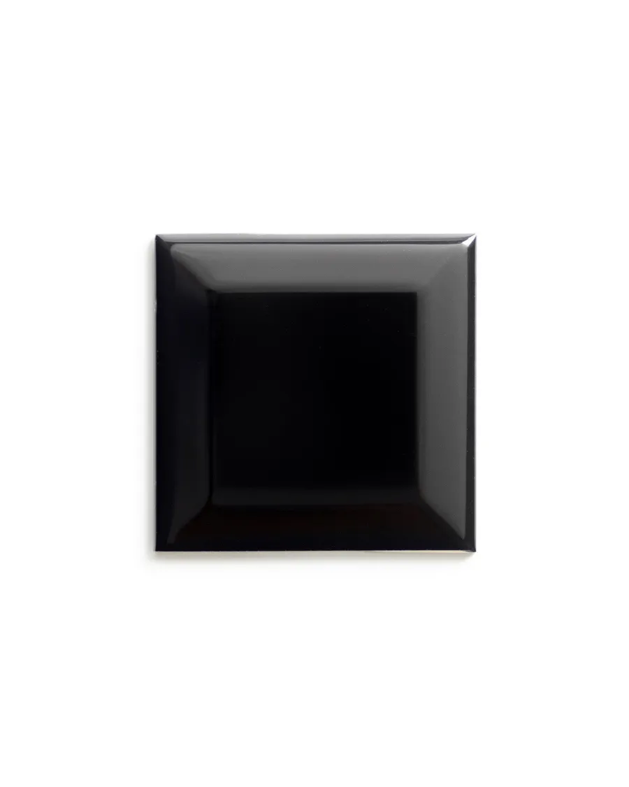 ADEX Svart Kakel|Kakel Victoria - Fasad kant 7,5 x 7,5 cm svart, blank