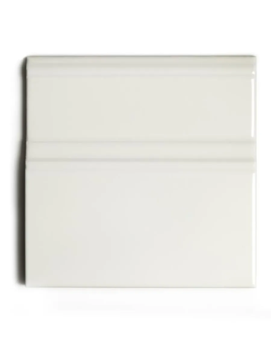 ADEX Golvsocklar|Cremevitt Kakel|Kakel Victoria - Golvsockel list 15 x 15 cm elfenbensvit, blank