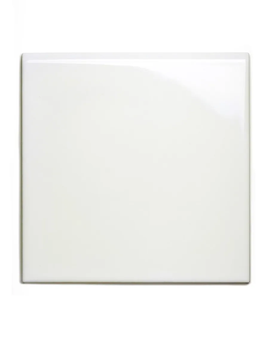 ADEX Vitt Kakel|Cremevitt Kakel|Kakel Victoria - 15 x 15 cm elfenbensvit bullnose långsida/kortsida