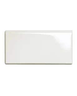 ADEX Vitt Kakel|Cremevitt Kakel|Kakel Victoria - 7,5 x 15 cm elfenbensvit bullnose långsida
