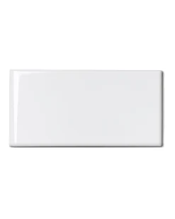 ADEX Vitt Kakel|Kakel Victoria - 7,5 x 15 cm vit bullnose kortsida
