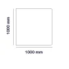 SCANDINAVISK SPISMILJÖ AB Eldverktyg|Kamintillbehör|Kamintillbehör - Golvplåt svart 100x100 cm