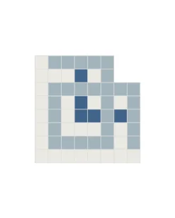 Winckelmans Klinkermosaik|Klinkerfriser|Klinkerfris hörn - Mosaik Mayfair Blå