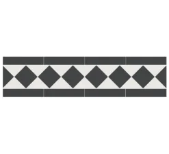 Winckelmans Klinkerfriser|Klinker Hall|Klinkerfris - Klassisk 10 cm svart/vit