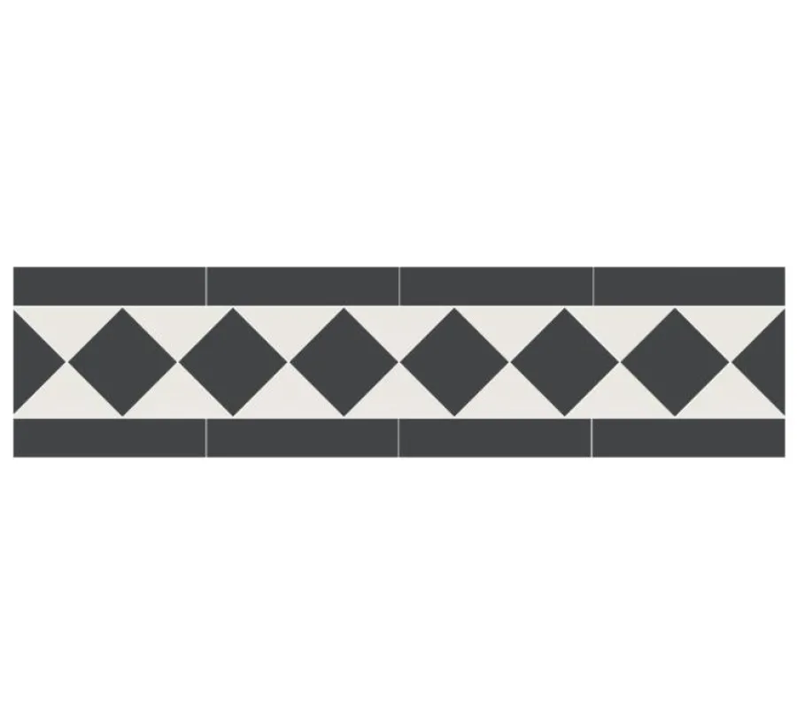 Winckelmans Klinkerfriser|Klinker Hall|Klinkerfris - Klassisk 10 cm svart/vit