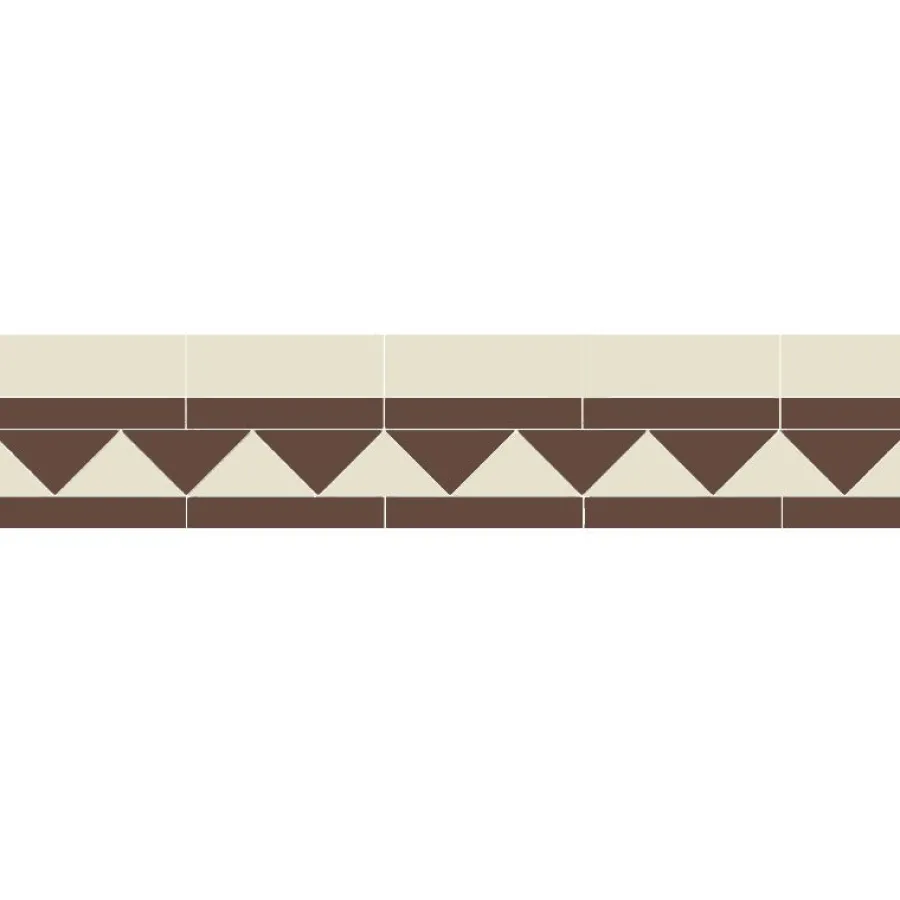 Winckelmans Klinkerfriser|Klinker Hall|Klinkerfris - 150 mm chokladbrun/gulvit