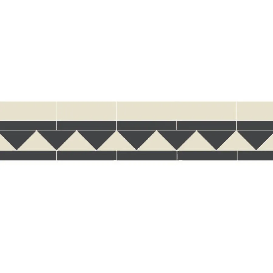 Winckelmans Klinkerfriser|Klinker Hall|Klinkerfris - 150 mm svart/gulvit