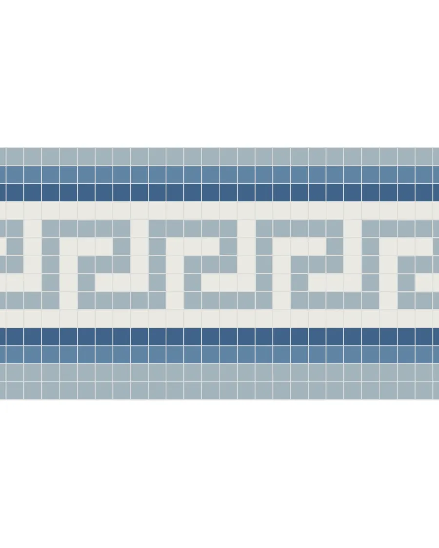Winckelmans Klinkermosaik|Klinkerfriser|Klinkerfris - Mosaik Regent Blå