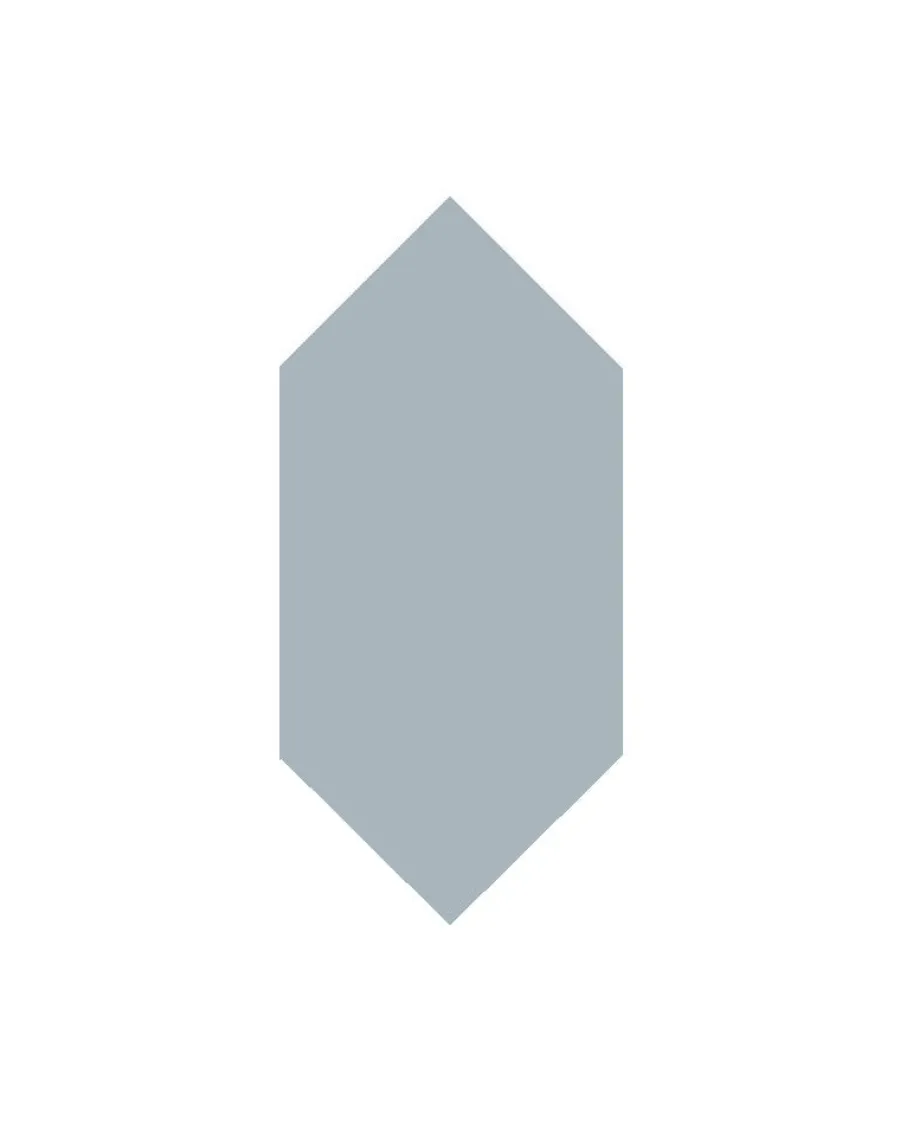 Winckelmans Klinker Hall|Hexagonklinker|Klinker - Hexagondiamant 7 x 15 cm gråblå