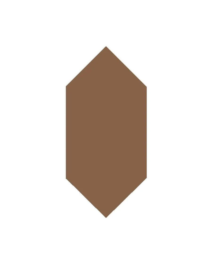Winckelmans Klinker Hall|Hexagonklinker|Klinker - Hexagondiamant 7 x 15 cm havana