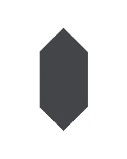 Winckelmans Klinker Hall|Hexagonklinker|Klinker - Hexagondiamant 7 x 15 cm svart