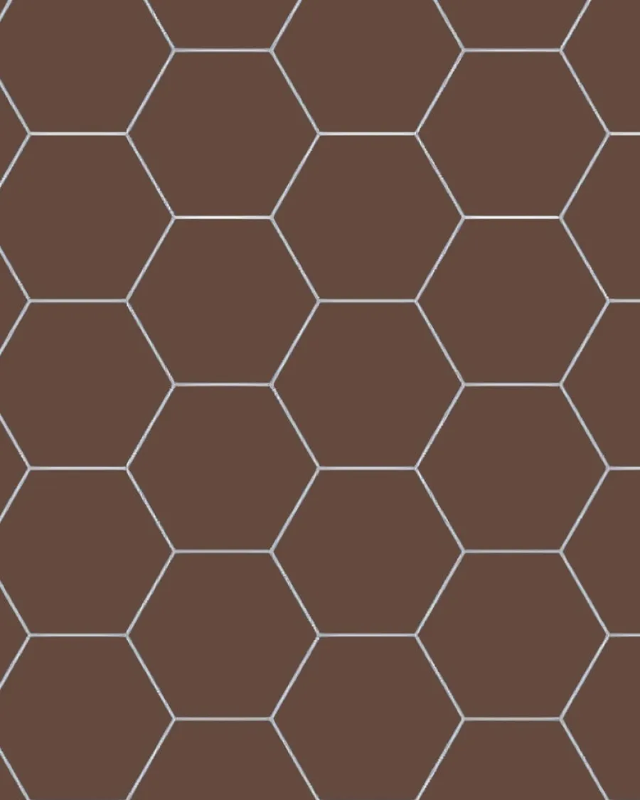 Winckelmans Klinker 15X15 Cm|Klinker Hall|Klinker - Hexagon 15 x 15 cm chokladbrun