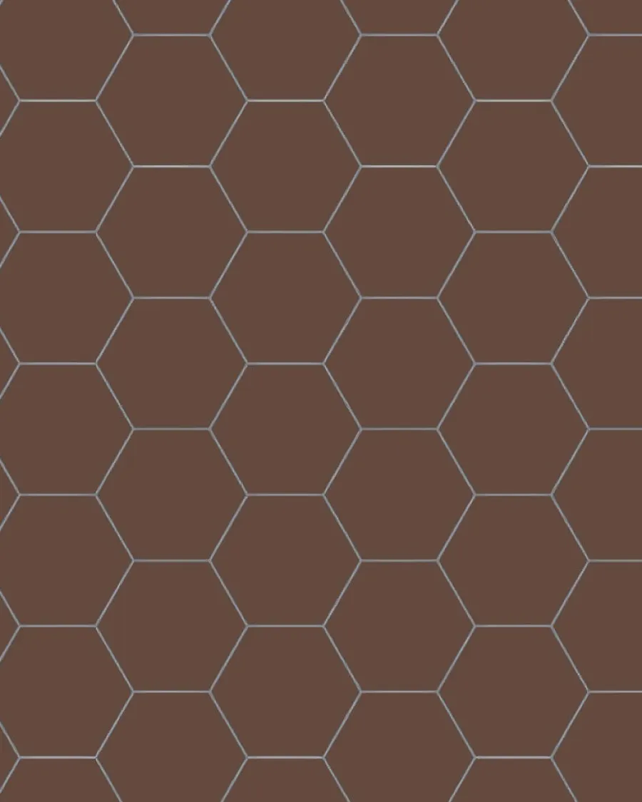 Winckelmans Klinker Hall|Hexagonklinker|Klinker - Hexagon 10 x 10 cm chokladbrun