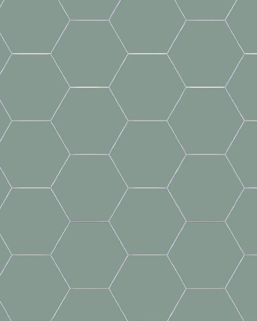Winckelmans Klinker 15X15 Cm|Klinker Hall|Klinker - Hexagon 15 x 15 cm grön
