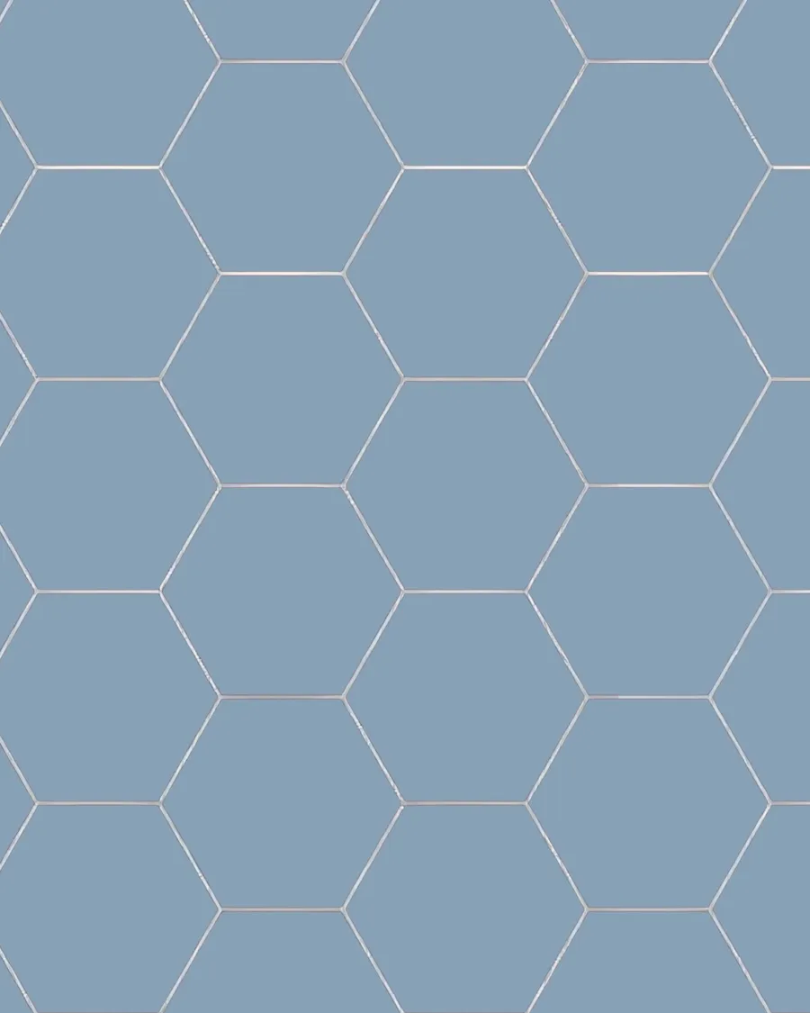 Winckelmans Klinker 15X15 Cm|Klinker Hall|Klinker - Hexagon 15 x 15 cm ljusblå