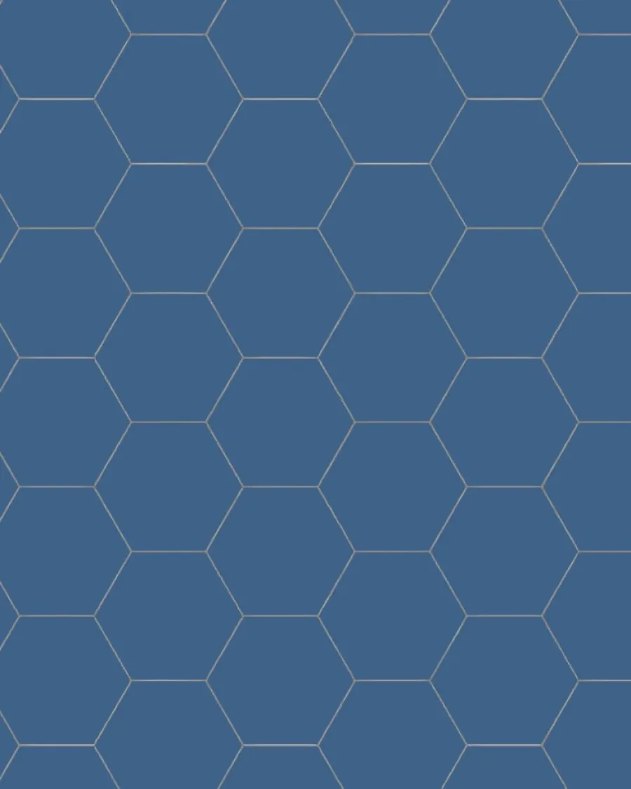 Winckelmans Klinker Hall|Hexagonklinker|Klinker - Hexagon 10 x 10 cm mörkblå