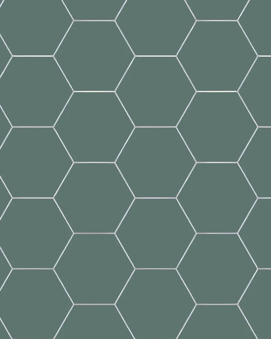 Winckelmans Klinker 15X15 Cm|Klinker Hall|Klinker - Hexagon 15 x 15 cm mörkgrön