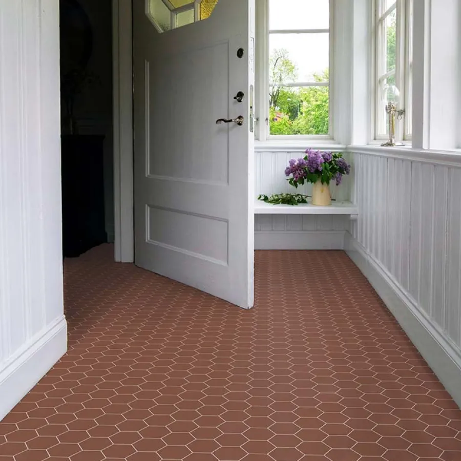 Winckelmans Klinker Hall|Hexagonklinker|Klinker - Hexagon 10 x 10 cm röd