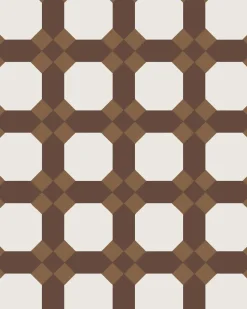 Winckelmans Klinker Hall|Klinker - Nottingham vit/chokladbrun/havana