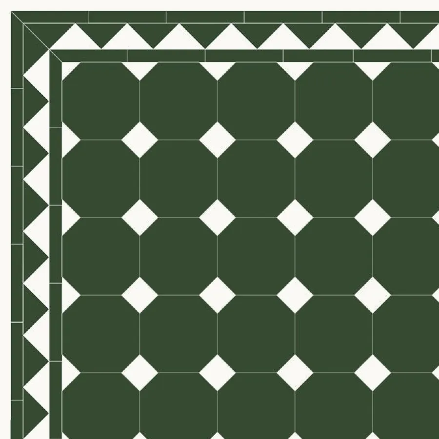 Winckelmans Klinker 15X15 Cm|Oktagonklinker|Klinker - Oktagon 15 x 15 cm mörkgrön