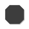 Winckelmans Oktagonklinker|Klinker Hall|Klinker - Oktagon 10 x 10 cm svart