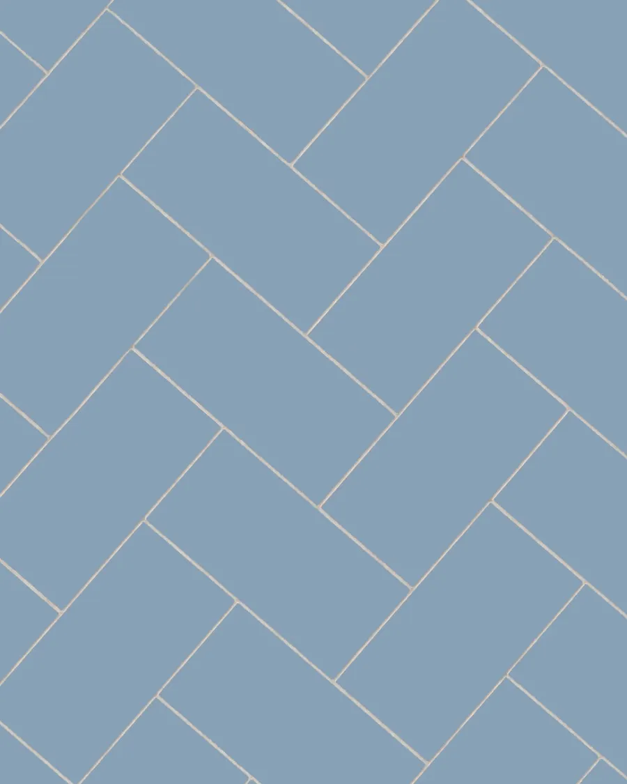 Winckelmans Klinkerfriser|Rektangulärt Klinker|Klinker - Rektangel 10 x 20 cm ljusblå