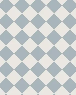Winckelmans Schackrutigt Klinker|Klinker Hall|Klinker - Schackrutigt 10 x 10 cm gråblå/vit