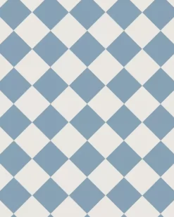 Winckelmans Schackrutigt Klinker|Klinker Hall|Klinker - Schackrutigt 10 x 10 cm ljusblå/vit