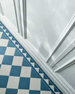 Winckelmans Schackrutigt Klinker|Klinker Hall|Klinker - Schackrutigt 15 x 15 cm ljusblå/vit