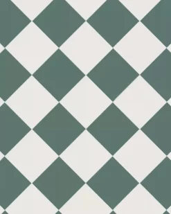 Winckelmans Schackrutigt Klinker|Klinker Hall|Klinker - Schackrutigt 15 x 15 cm mörkgrön/vit