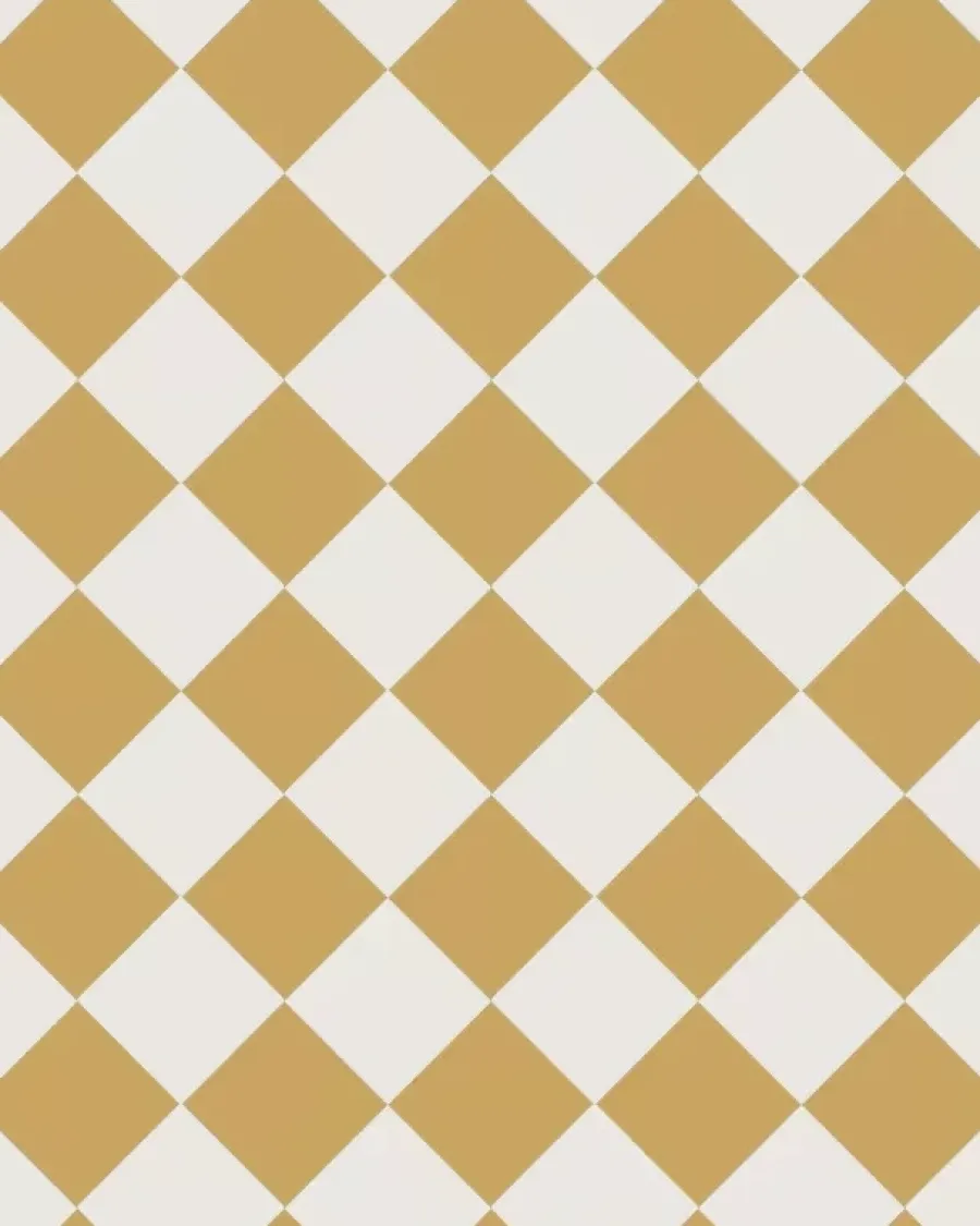 Winckelmans Schackrutigt Klinker|Klinker Hall|Klinker - Schackrutigt 10 x 10 cm ockragul/vit