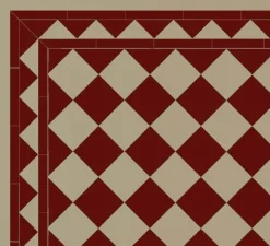 Winckelmans Schackrutigt Klinker|Klinker Hall|Klinker - Schackrutigt 15 x 15 cm röd/ljusgrå