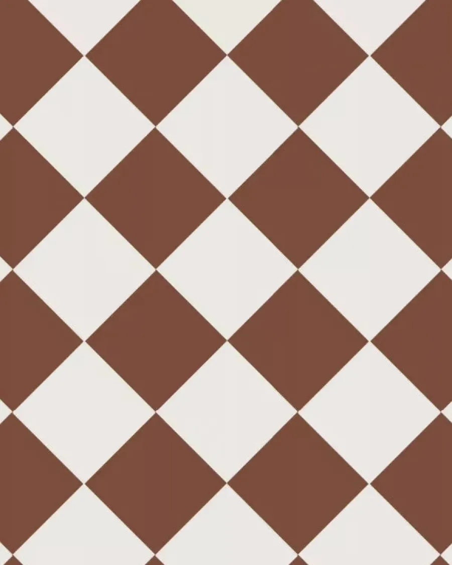 Winckelmans Schackrutigt Klinker|Klinker Hall|Klinker - Schackrutigt 15 x 15 cm röd/vit