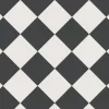 Winckelmans Schackrutigt Klinker|Klinker Hall|Klinker - Schackrutigt 15 x 15 cm svart/vit
